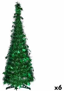 Christmas Tree Green Tinsel 38 x 38 x 150 cm (6 Units)