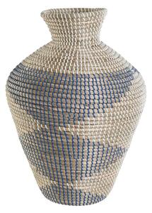 Vase DKD Home Decor Blue Natural Mediterranean 35 x 35 x 50 cm