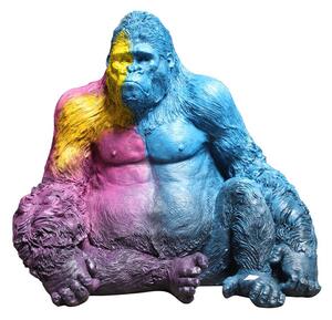 Decorative Figure DKD Home Decor Multicolour Modern Gorilla 92 x 64 x 85 cm