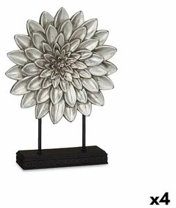 Decorative Figure Mandala Silver 29 x 39 x 10 cm (4 Units)