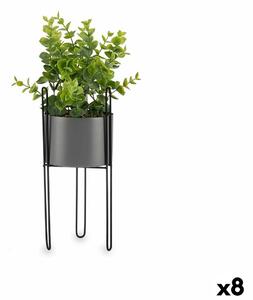 Decorative Plant Eucalyptus Metal Plastic 14 x 40 x 14 cm (8 Units)