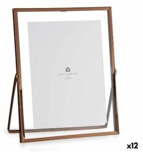 Photo frame Copper Metal Glass Plastic 20,5 x 1 x 25,2 cm (12 Units)