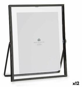 Photo frame Black Metal Glass Plastic 18,5 x 1 x 23 cm (12 Units)