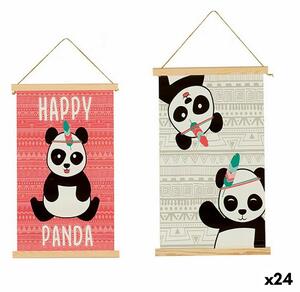 Wall Decoration Panda bear 1 x 54 x 33 cm (24 Units)