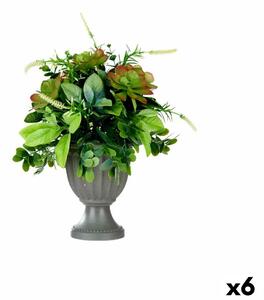 Decorative Plant Wineglass Plastic 25 x 36 x 25 cm (4 Units)