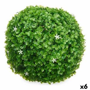 Decorative Plant Sheets Flowers Ball Plastic 27 x 27 x 27 cm (6 Units)