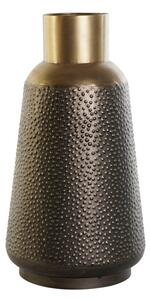 Vase DKD Home Decor Grey Golden Dark grey Metal Modern 25 x 25 x 47 cm