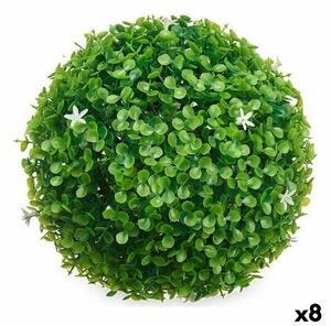 Decorative Plant Sheets Flowers Ball Plastic 22 x 22 x 22 cm (8 Units)