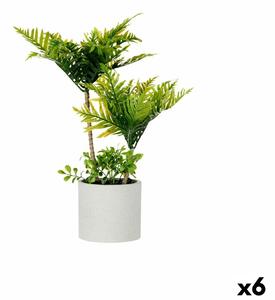 Decorative Plant Palm tree Plastic Cement 12 x 45 x 12 cm (6 Units)