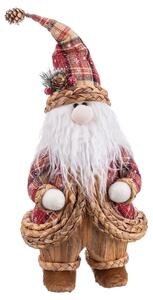 Christmas bauble Multicolour Polyfoam Fabric Father Christmas 22 x 20 x 50 cm