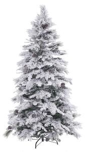 Christmas Tree White Green PVC Metal Polyethylene 180 cm