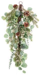 Door Hanger Christmas Green Natural Rattan Plastic 71,12 cm