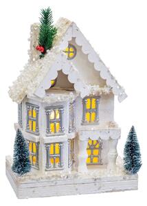 Christmas bauble White Wood House 23 x 14 x 32 cm