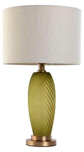 Desk lamp Home ESPRIT Green Beige Golden Crystal 50 W 220 V 36 x 36 x 61 cm