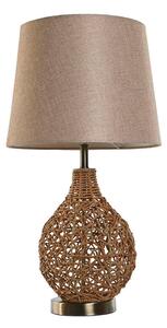 Desk lamp Home ESPRIT Brown Beige Golden Natural 50 W 220 V 33 x 33 x 60 cm