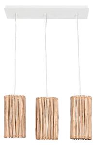 Ceiling Light Home ESPRIT White Natural Eucalyptus wood 50 W 20 x 20 x 40 cm