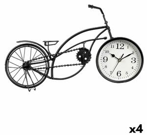 Table clock Bicycle Black Metal 42 x 24 x 10 cm (4 Units)