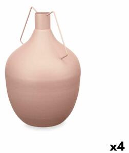 Vase Caraffe Sand Steel 24 x 40 x 24 cm (4 Units)