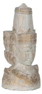 Decorative Figure White Natural Hindu 20 x 20 x 40 cm