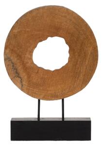 Sculpture Beige Mango wood 38 x 8 x 52 cm