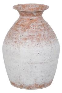 Vase White Iron 27,5 x 27,5 x 36,5 cm