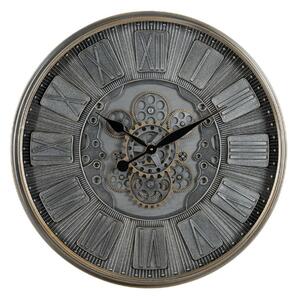 Wall Clock Grey Crystal Iron 69,5 x 9 x 69,5 cm (3 Units)