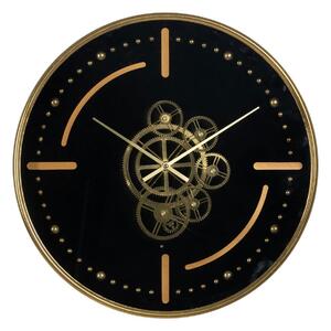 Wall Clock Black Golden Iron 46 x 7 x 46 cm