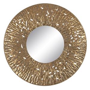 Wall mirror Golden Crystal Iron 76,5 x 7 x 76,5 cm