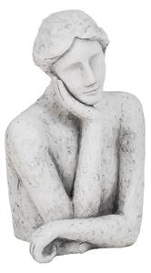 Bust Clay Lady 35 x 28 x 54 cm