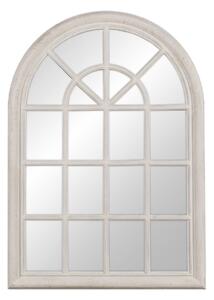 Wall mirror White Crystal Paolownia wood Window 73,7 x 3,6 x 104 cm