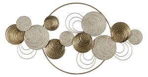 Wall Decoration White Golden Iron 132,1 x 5,1 x 69,2 cm