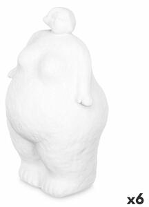 Decorative Figure White Dolomite 14 x 25 x 11 cm (6 Units) Lady Standing