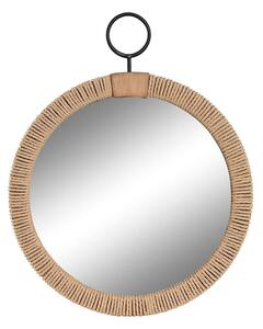 Wall mirror Home ESPRIT Natural Rope Fir Mirror Mediterranean 40 x 3,5 x 50 cm