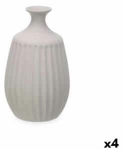 Vase Grey Ceramic 19 x 31 x 19 cm (4 Units) Stripes