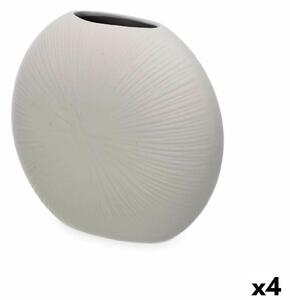 Vase Grey Ceramic 29 x 26 x 11 cm (4 Units) Circular