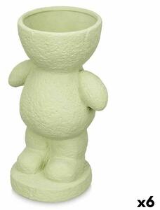 Decorative Figure Green 16 x 25 x 12 cm Vase (6 Units)