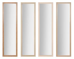 Wall mirror Home ESPRIT White Brown Beige Grey Crystal polystyrene 35 x 2 x 125 cm (4 Units)