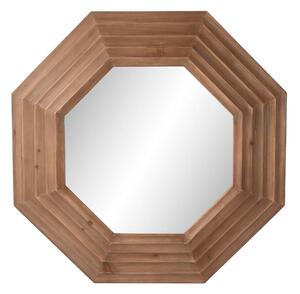 Wall mirror Home ESPRIT Brown Natural Fir Modern 119 x 9 x 119 cm