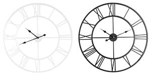 Wall Clock Home ESPRIT White Black Metal 80 x 3 x 80 cm (2 Units)