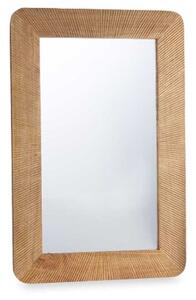 Wall mirror Brown Mango wood Stripes 90 x 60 x 2 cm