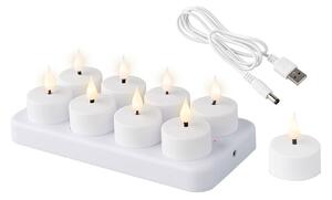 LED Candle Lumineo 486715 Rechargeable Inside (8 Units)