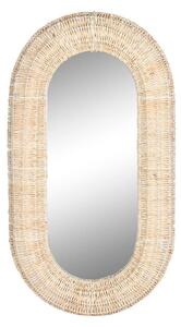 Wall mirror Home ESPRIT Natural Fibre 68 x 7,5 x 128 cm