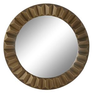 Wall mirror Home ESPRIT Golden Crystal Iron Modern 110,5 x 5,5 x 110,5 cm