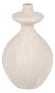 Vase Cream Ceramic Sand 21 x 21 x 38 cm