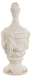 Decorative Figure Home ESPRIT White Stripped 23 x 23 x 51 cm