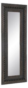 Dressing Mirror Dark brown Crystal Mango wood MDF Wood Vertical 67,3 x 5,1 x 176,5 cm