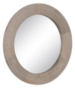 Wall mirror White Natural Crystal Mango wood MDF Wood Vertical Circular 91,5 x 3,8 x 91,5 cm