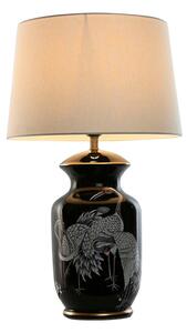 Desk lamp Home ESPRIT Black Golden Ceramic 50 W 220 V 40 x 40 x 70 cm