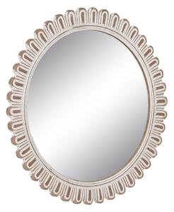 Wall mirror White Crystal Mango wood 73 x 2 x 73 cm