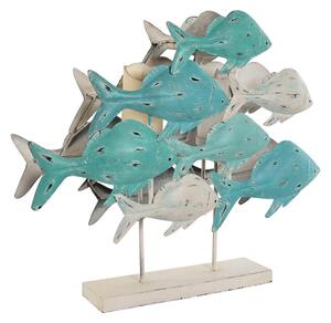 Decorative Figure Home ESPRIT Mediterranean Fish 60 x 15 x 53 cm